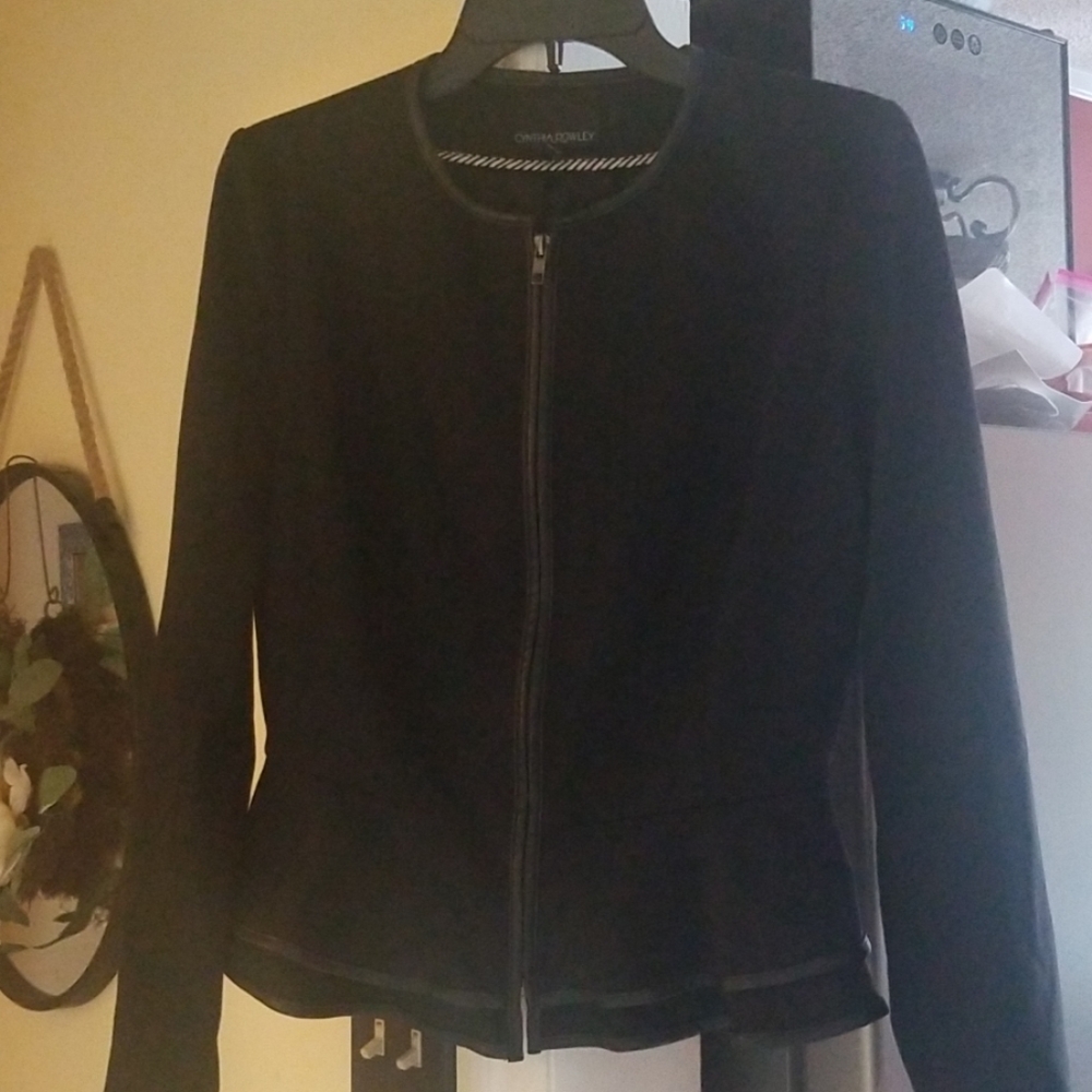 Cynthia rowley peplum blazer small